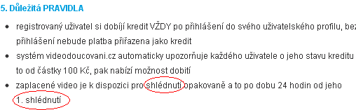 Zhlédnutí x shlédnutí